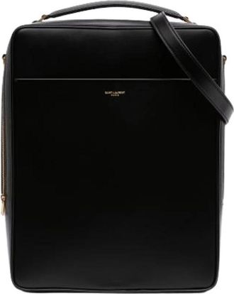 Saint Laurent Pre-owned Satchel - Dames - Vintage Schoudertas - Zwart - ONE Size - Leer - Vintage