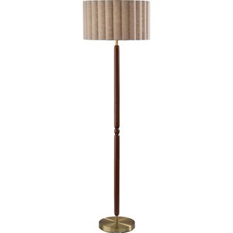 Adesso Laine Floor Lamp in Antique Brass at Nordstrom