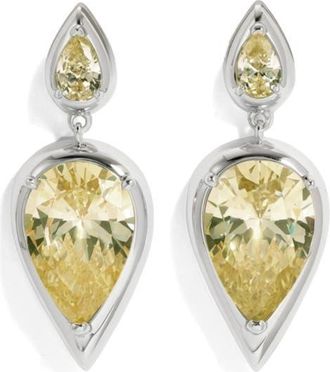 Lili Claspe Imara Cubic Zirconia Drop Earrings in Silver at Nordstrom
