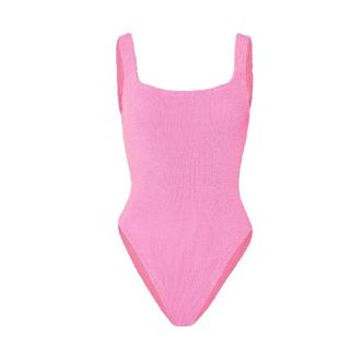 Hunza G Square Neck swimsuit Woman One Size