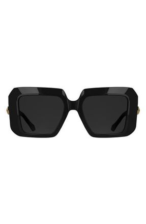 Kendra Scott Brooke 54mm Square Sunglasses in Black at Nordstrom