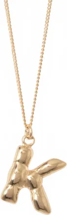 Completedworks Womens Plated K Pendant With Chain Necklace In Gold