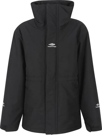 Balenciaga 3B Sports Icon Ski Parka - Dames - Regenjassen - Zwart - XS - Polyester - Jassen