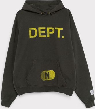 Gallery Dept. Mens. Size Logo Hoodie Black - Size X-Small