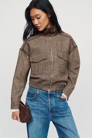 Central Park West Heritage Funnel Neck Jacket