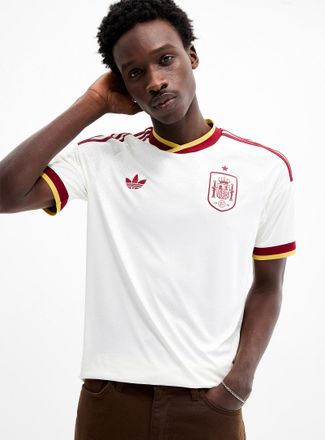 adidas Mens Logo and jacquard soccer jersey