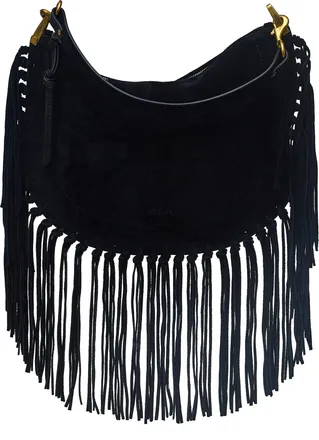 Isabel Marant Soft Leather Shoulder Bag with Fringe Detail