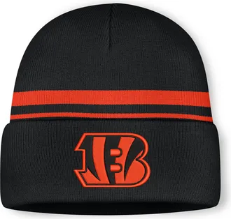 Nike Cincinnati Bengals Primetime Utility Nike Mens NFL Cuffed Beanie in Black | NF40088N9A-10L