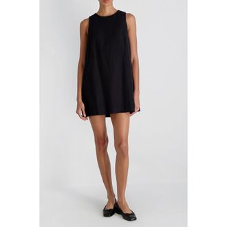 French Connection Copper Sleeveless Shift Minidress in Black at Nordstrom, Size X-Large
