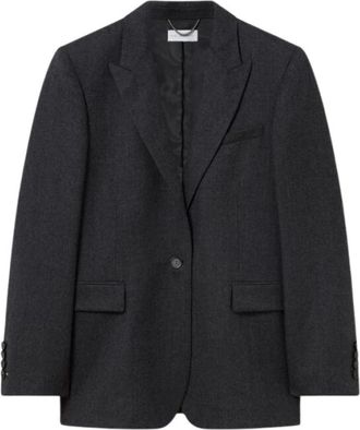 Stella McCartney Single-breasted Jasje - Dames - Blazers - Grijs - M - Jassen