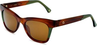 Etnia Barcelona Figari Polarized HVGR Womens Sunglasses Tortoiseshell Size 52