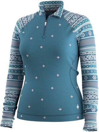 Smartwool Classic Thermal Merino BL 1/4 Zip Boxed Merinounterw&auml;sche f&uuml;r Damen | blau