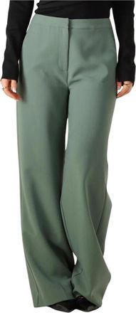 Another Label Moore Broek - Dames - Wijde Broeken - Groen - S - Polyester - Broeken
