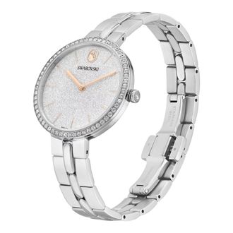 Swarovski Accessoires, Dames, Grijs, ONE Size, Kristallen Armbandhorloge