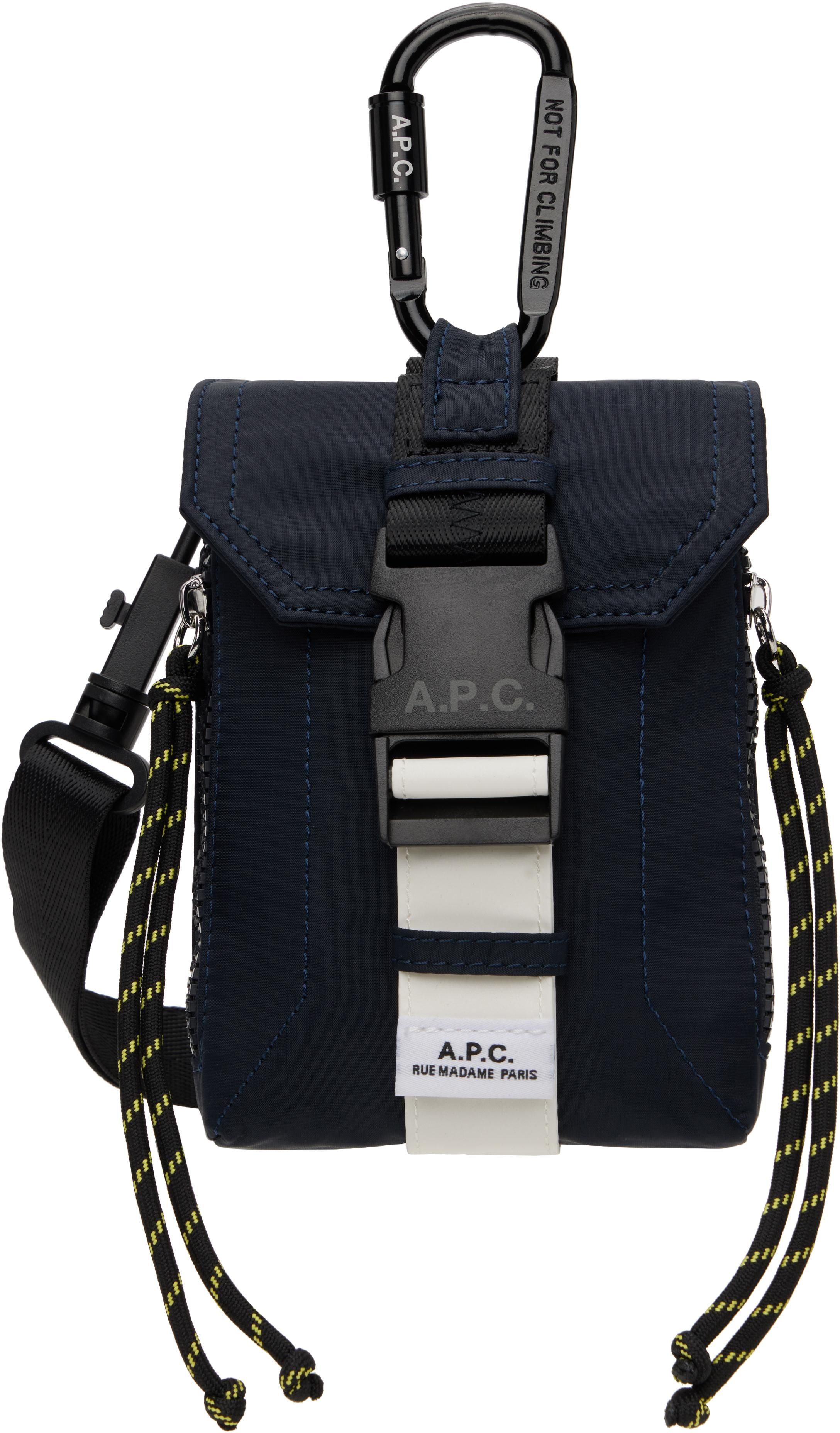 A.P.C. RueMadame Paris messenger bag popular - Navy blue 16