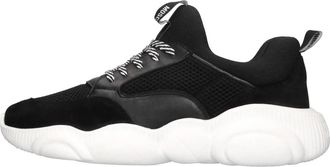 Moschino Leren en Stoffen Sneakers - Dames - Sneakers - Zwart - 40 EU - Leer - Schoenen