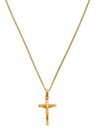 Craftd London Crucifix 18kt Gold-plated Pendant Necklace - One Size