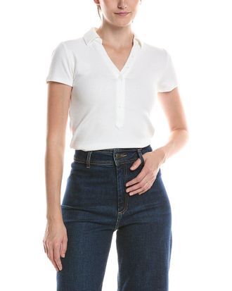 Nic+Zoe Nic & Zoe Perfect Knit Rib Short Sleeve Polo