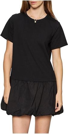 Sanctuary For Keeps Bubble Shirtdress Womens Dress Black : LG (US 10-12), Cotton