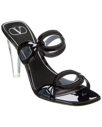 Valentino 100 Patent & Vinyl Sandal