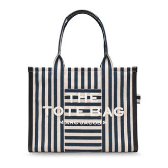 Marc Jacobs Large Stripe Canvas Tote Bag - female - Marc Jacobs - Shopping Bags - Multicolor - ONE SIZE - Bags