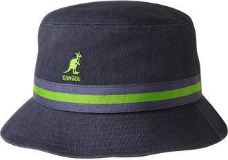 Kangol Stripe Lahinch - Heren - Hoeden - Blauw - S - Katoen - Accessoires