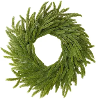 MondoViro Corona navideña redonda verde, ø 60 cm