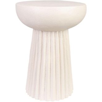 Wanderlust Deco Mesa Auxiliar De Magnesio Blanca 38x38x46