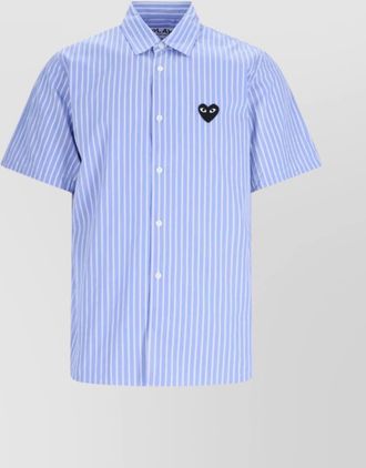 Comme Des Gar&ccedil;ons casual striped short sleeve top