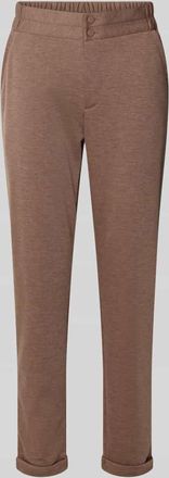 Freequent Slim Fit Stoffhose mit fixierten Abschlüssen Modell Nanni in Hazel, Größe XXL