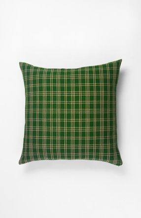 Archive New York Chiapas Forest Green Plaid Handwoven Cotton Throw Pillow at Nordstrom, Size 20X20