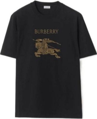 Burberry Knight Cotton T-shirt, Size Small
