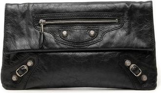 Balenciaga Pre-owned Balenciaga Lambskin Motocross Giant 12 Envelope Clutch Ladies HO32O2GSZC79X2ED