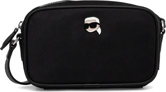 Karl Lagerfeld Ikon cross body bag - women - Recycled Polyamide/Polyurethane/Polyester - OS - Black