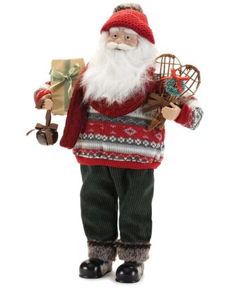 Melrose International Ski Santa Character With Snow Shoes