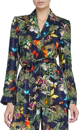 L'agence Lagence Jordana Wrap Belted Blazer