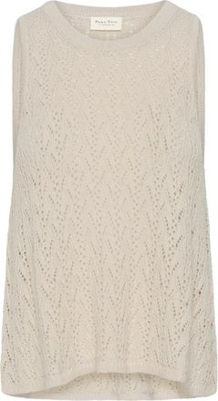 Part Two Mouwloze Top - Dames - Tops zonder mouwen - Beige - M - Tops