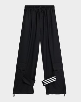 Yohji Yamamoto x Y-3 Mens Refined Wool Cargo Pants