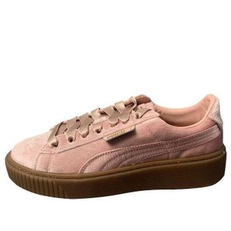 Puma (WMNS) PUMA Suede Platform Pink Skateboarding Shoes Pink 366721-02
