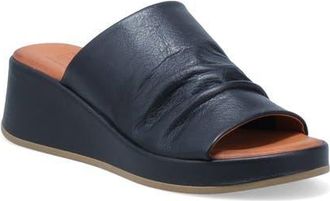 Miz Mooz Patsey Platform Wedge Slide Sandal in Black at Nordstrom, Size 10.5-11Us