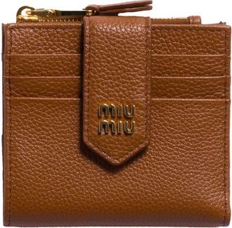 Miu Miu Small Leather Wallet With Coin Case Accessories