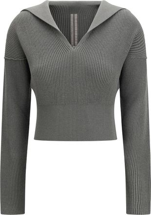 Rick Owens Su&eacute;ter Euca de lana virgen - Knitwear - Mujer - Gris - M