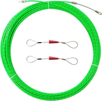 OEM Gu&iacute;a Pasacables Para Electricistas, Cable De Tracci&oacute;n De 50 M, Cable De Tracci&oacute;n De 4 Mm De Di&aacute;metro Con 2 Cabezales Gu&iacute;a, Cable De Tracci&oacute;n Flexible 