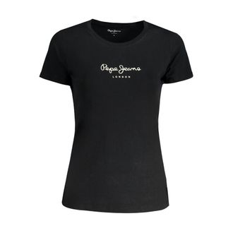 Pepe Jeans London Zwarte Katoenen Dames T-Shirt