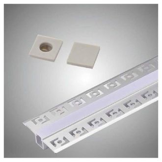 Trade Shop Trade Shop - Profilo Da Incasso A Scomparsa Alluminio 2 Mt Copertura Opaca Strip Led Al-11
