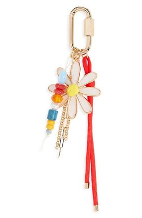 Chelsea28 Daisy Cluster Bag Charm in White Multi- Gold at Nordstrom