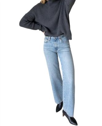 Emerson Fry Perfect Wide Leg Jeans In Washed Indigo