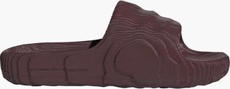 adidas Womens Adilette 22 Textured Slides - Brown - Size: 4