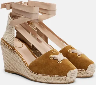 Valentino Garavani Resort suede espadrille wedges