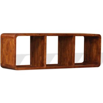 vidaXL Mueble De Tv Madera Maciza Acabado Miel 120x30x40 Cm Vidaxl